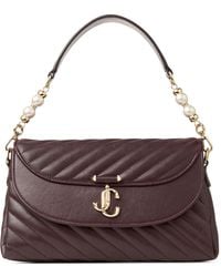 Jimmy Choo - Curve Quilted Leather Top-Handle Bag - Lyst