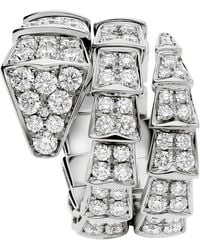 BVLGARI - And Diamond Serpenti Viper Ring - Lyst