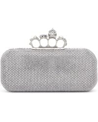 McQueen - Skull Four-Ring Clutch Bag - Lyst
