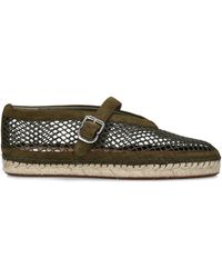 Alaïa - Suede Mesh Espadrilles - Lyst