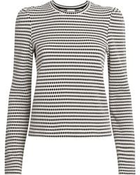 ME+EM - Long-Sleeve Jacquard Top - Lyst