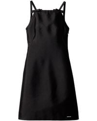 Miu Miu - Silk-Wool Bow Mini Dress - Lyst