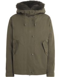 Yves Salomon - Down Fur-Trim Technical Parka Coat - Lyst