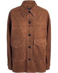 Arma - Lamb Suede Kaylee Shacket - Lyst