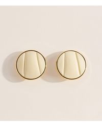 Chloé - Leather Pleats Clip-On Earrings - Lyst