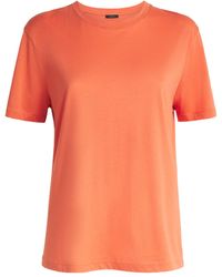 JOSEPH - Cotton-Silk T-Shirt - Lyst