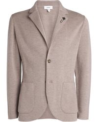 Lardini - Virgin Wool Knitted Blazer - Lyst