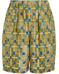 Marni - Habotai Silk Bermuda Shorts - Lyst