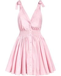 Maje - Cotton Flared Mini Dress - Lyst