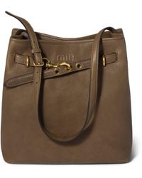 Miu Miu - Nappa Leather Aventure Bucket Bag - Lyst