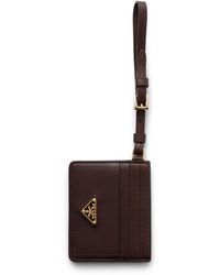 Prada - Nappa Leather Card Holder - Lyst