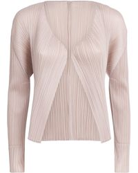 Pleats Please Issey Miyake - New Colorful Basics Cardigan - Lyst