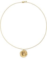 Monica Vinader - Vermeil Zodiac Gemini Necklace - Lyst