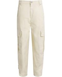 Ami Paris - Cotton Baggy Cargo Trousers - Lyst