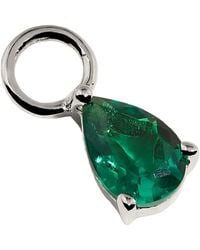 Astrid & Miyu - And Emerald May Birthstone Earring Charm - Lyst