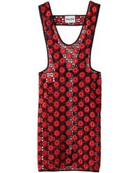 Miu Miu - Macramé Apron Midi Dress - Lyst