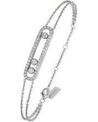 Messika - White Gold And Diamond Move Classique Pavé Bracelet - Lyst