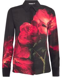 Alice + Olivia - Silk Floral Brady Shirt - Lyst