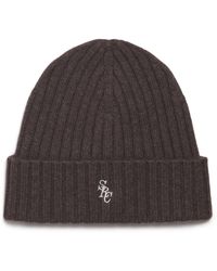 Sporty & Rich - Cashmere-Wool Logo Beanie - Lyst