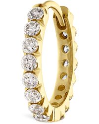 Maria Tash - Invisible Set Diamond Eternity Hoop Earring - Lyst
