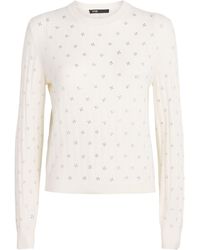 Maje - Wool-Blend Rhinestone Sweater - Lyst