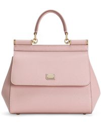 Dolce & Gabbana - Small Leather Sicily Top-Handle Bag - Lyst