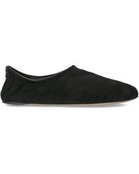 The Row - Stellene Suede Slippers - Lyst