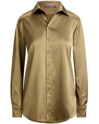 Ralph Lauren - Satin Adrien Shirt - Lyst