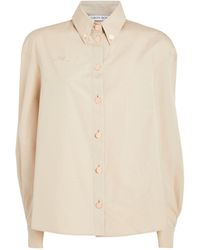 ROWEN ROSE - Cotton Oversized Shirt - Lyst