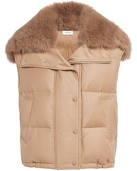 Yves Salomon - Down-Virgin Wool-Mink Gilet - Lyst