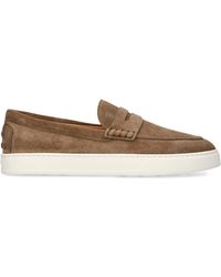 Tod's - Suede Mocassino Cassetta Loafers - Lyst