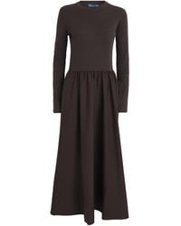 Polo Ralph Lauren - Cotton A-Line Midi Dress - Lyst