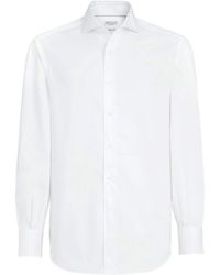 Brunello Cucinelli - Cotton Twill Shirt - Lyst