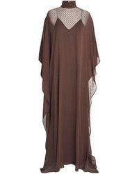 ‎Taller Marmo - Silk-Blend Muscat Kaftan Maxi Dress - Lyst