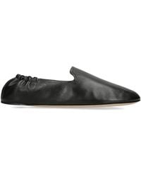 The Row - Leather Casa Slippers - Lyst