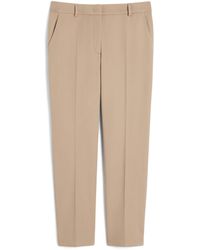 Weekend by Maxmara - Stretch-Cotton Ankle-Length Trousers - Lyst