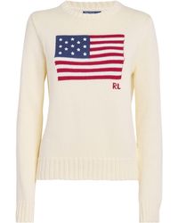 Polo Ralph Lauren - Cotton American Flag Sweater - Lyst