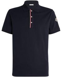 Moncler - Cotton Press-stud Polo Shirt - Lyst