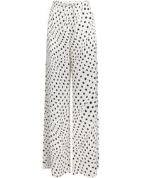 Stella McCartney - Polka Dot Wide-Leg Trousers - Lyst