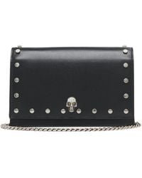 McQueen - Small Leather Skull Cross-Body Bag - Lyst