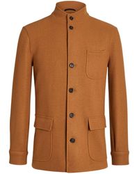 ZEGNA - Jersey Wool-cashmere Chore Jacket - Lyst