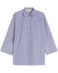 Weekend by Maxmara - Cotton Oversized Stripe Shirt - Lyst