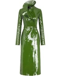 Tom Ford - Perforated Leather Trench Coat - Lyst
