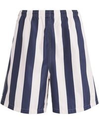 Ami Paris - Logo Stripe Swim Shorts - Lyst