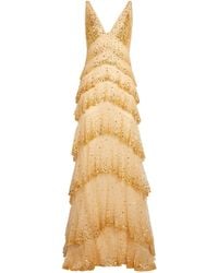 Georges Hobeika - Embellished Tiered Gown - Lyst
