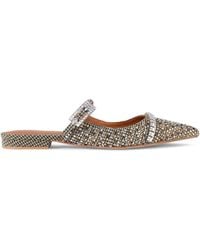 Kurt Geiger - Embellished Strass Flat Mules - Lyst