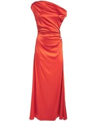 STAUD - Silk-Blend Phare Maxi Dress - Lyst