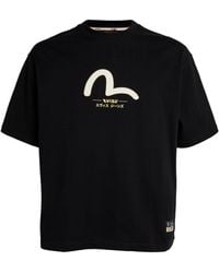 Evisu - Cotton Seagull Print T-shirt - Lyst