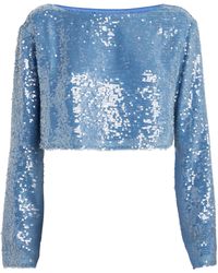 LAPOINTE - Sequinned Long-sleeve Top - Lyst