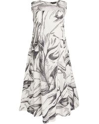 Marina Rinaldi - Sketch Print Dress - Lyst